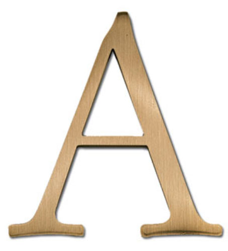 2 inch letters sign inch Metal Aluminum Regular Cast Garamond Letters, Sign 2