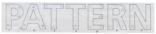 Mounting Pattern, Full Size Drawing