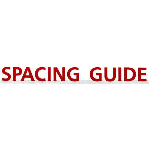Spacing Guide For Letter Alignment