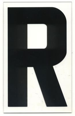 8 Zip Letters Econo | 8 inch Zip Letters Modern Econo | 89 MOD