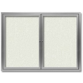 48 x 36 Outdoor Enclosed Bulletin Board, Two Door, Water Resistant