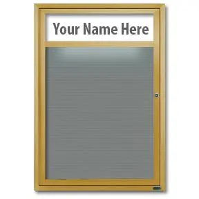 outdoor lighted directory letter board