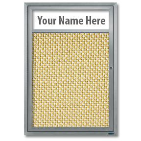 24 x 36 Outdoor Lighted Enclosed Bulletin Board, One Door, Water Resistant