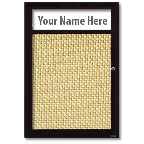 18 x 24 Lighted Enclosed Bulletin Board, One Door Lockable