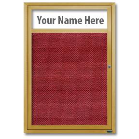 24 x 36 Lighted Enclosed Bulletin Board, One Door Lockable
