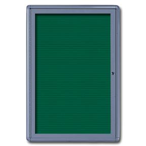 Radius Design Enclosed Letter Board, 24W x 36H, One Door Lockable, Rounded Corners