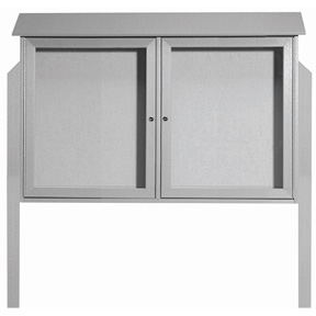 45 x 30 Outdoor Information Center, Lockable Double Door