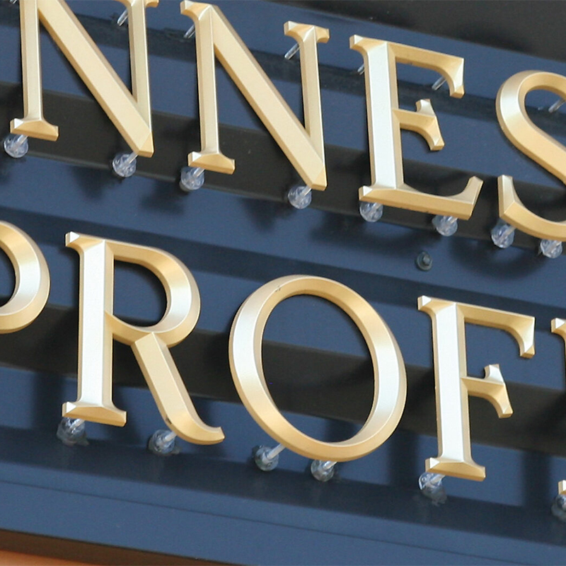 Minnesota Sign Letter Designer | Custom Injection Molded Letters