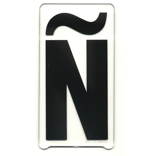 4 inch on 4-7/8 Spanish Character Kit for Marquee Signs