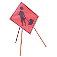 Dicke Safety Tripod Sign Stand, 62 inch