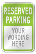 Custom Employee Parking Sign, Outdoor Reflective Aluminum