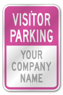 Custom Visitor Parking Sign, Outdoor Reflective Aluminum