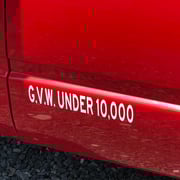 GVW Gross Vehicle Weight Stickers