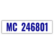 Magnetic MC Number Sign