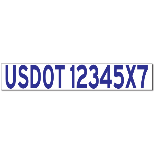 Magnetic USDOT Numbers | 30 mil Strong Magnetic Truck Signs