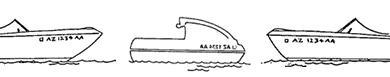 placement of arizona boat numbers on hull