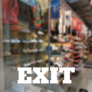 Exit Window Decal