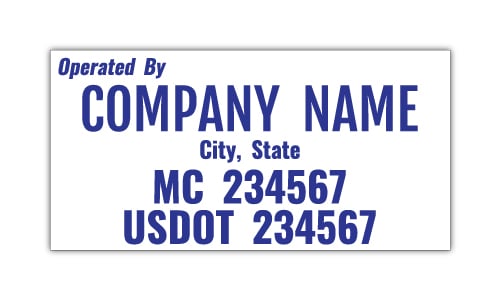 DOT Compliant Operated By Authority