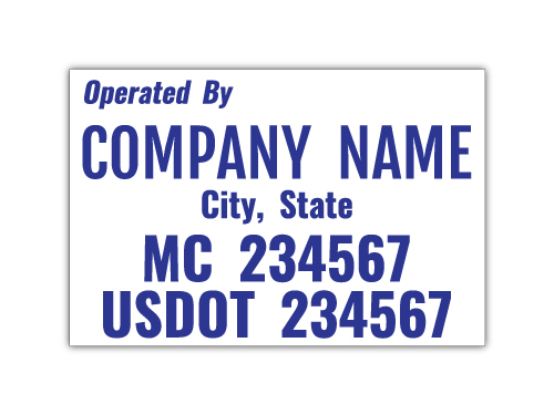Magnetic DOT Compliant Operated By Authority Sign