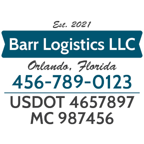 Truck Door Decal Minimalistic Design