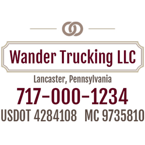 Truck Door Decal Modern Design