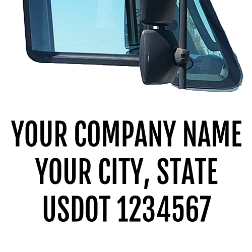 Truck Door Name Address & USDOT Number