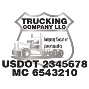 Truck Door Decal  Shield Design