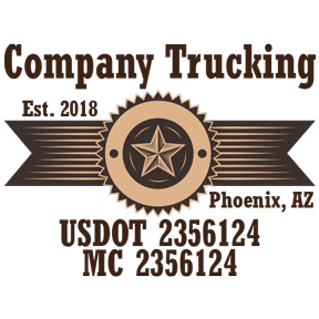 Truck Door Decal Western Design