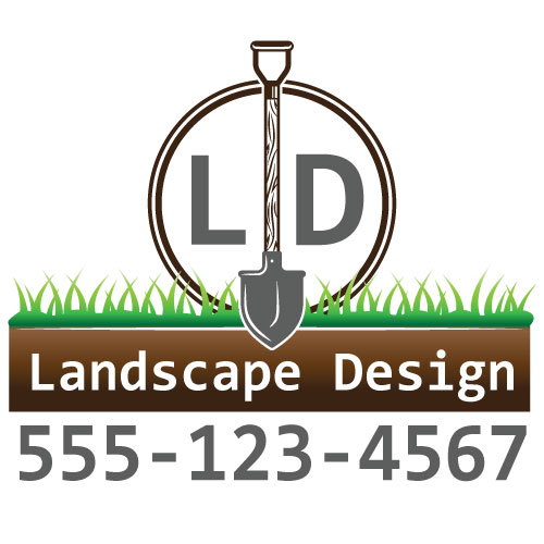 Landscaper Truck Door Decals Initials Design