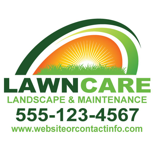 Landscaper Truck Door Decals Vintage Design