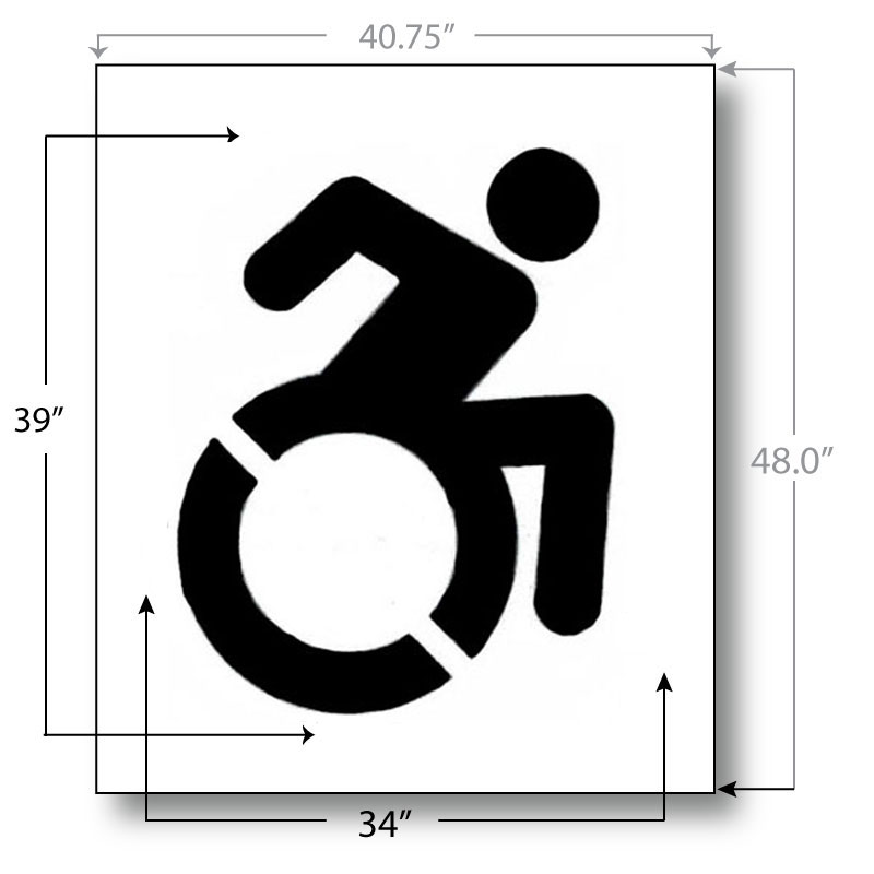 new york state handicap parking stencil