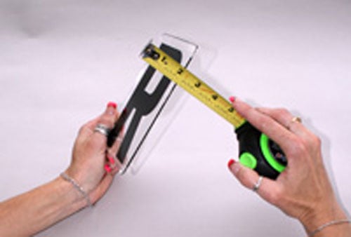 measuring thickness of portable sign letters