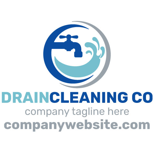 Plumbing Truck Door Decals Round Design