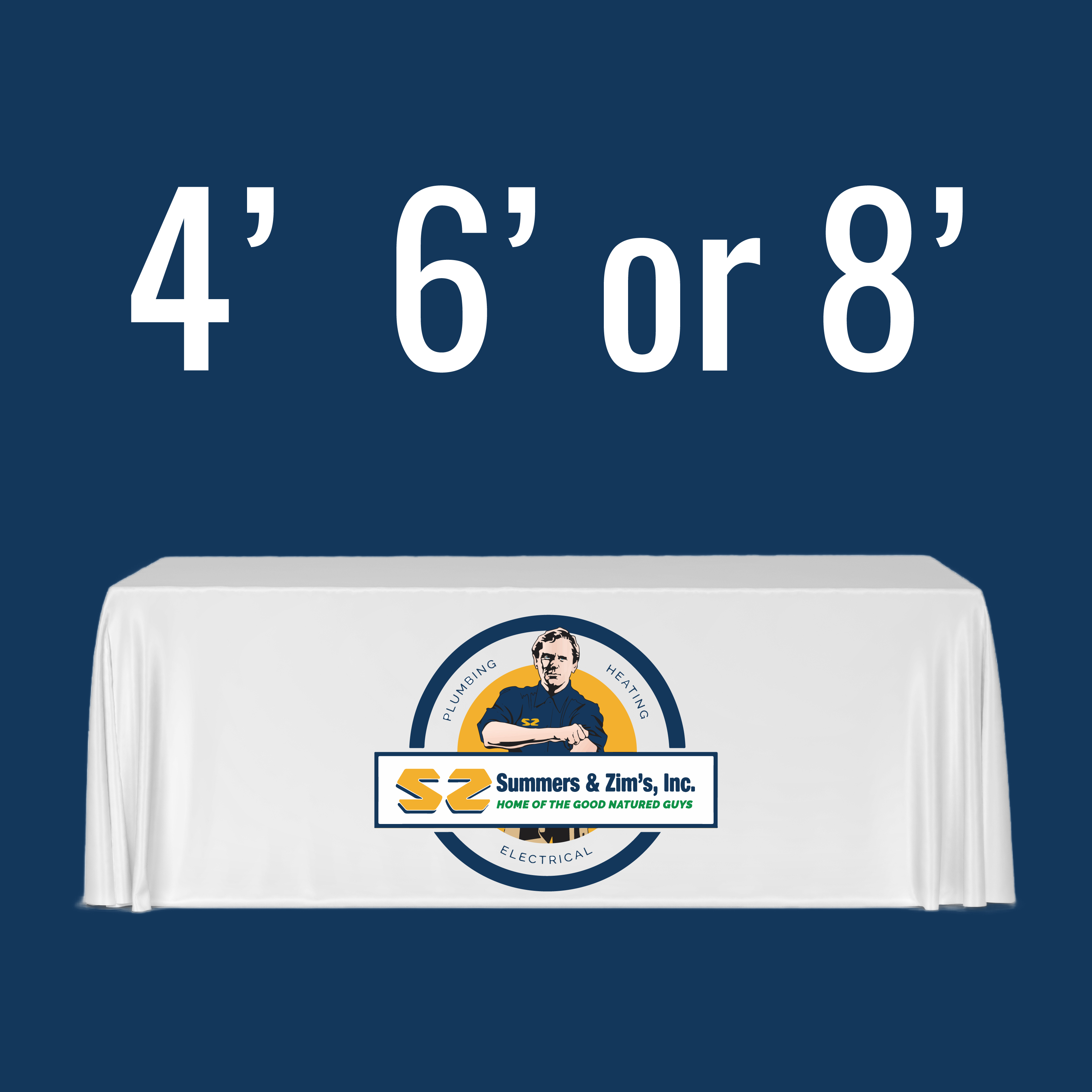 Sign Display Table Throw
