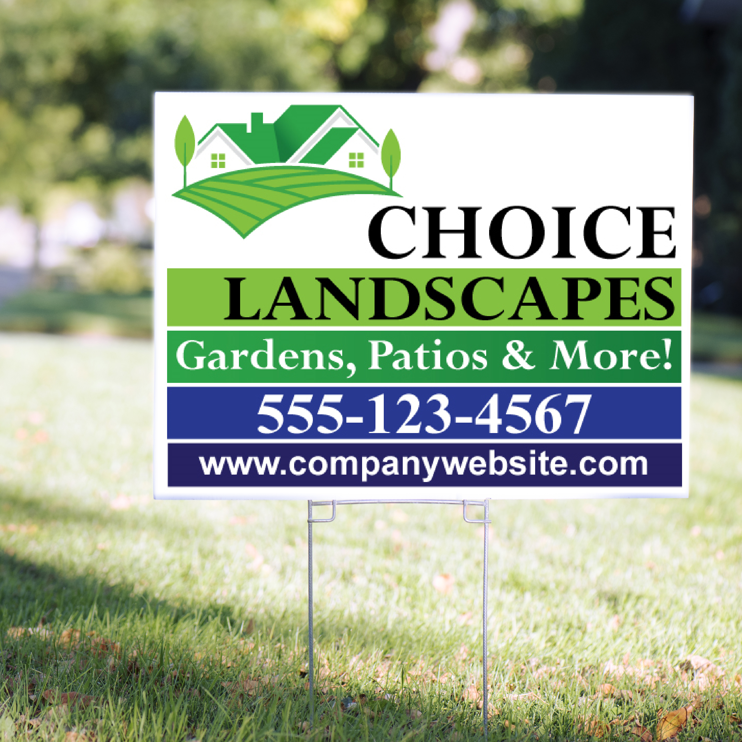 Landscaping Yard Signs Modern Design