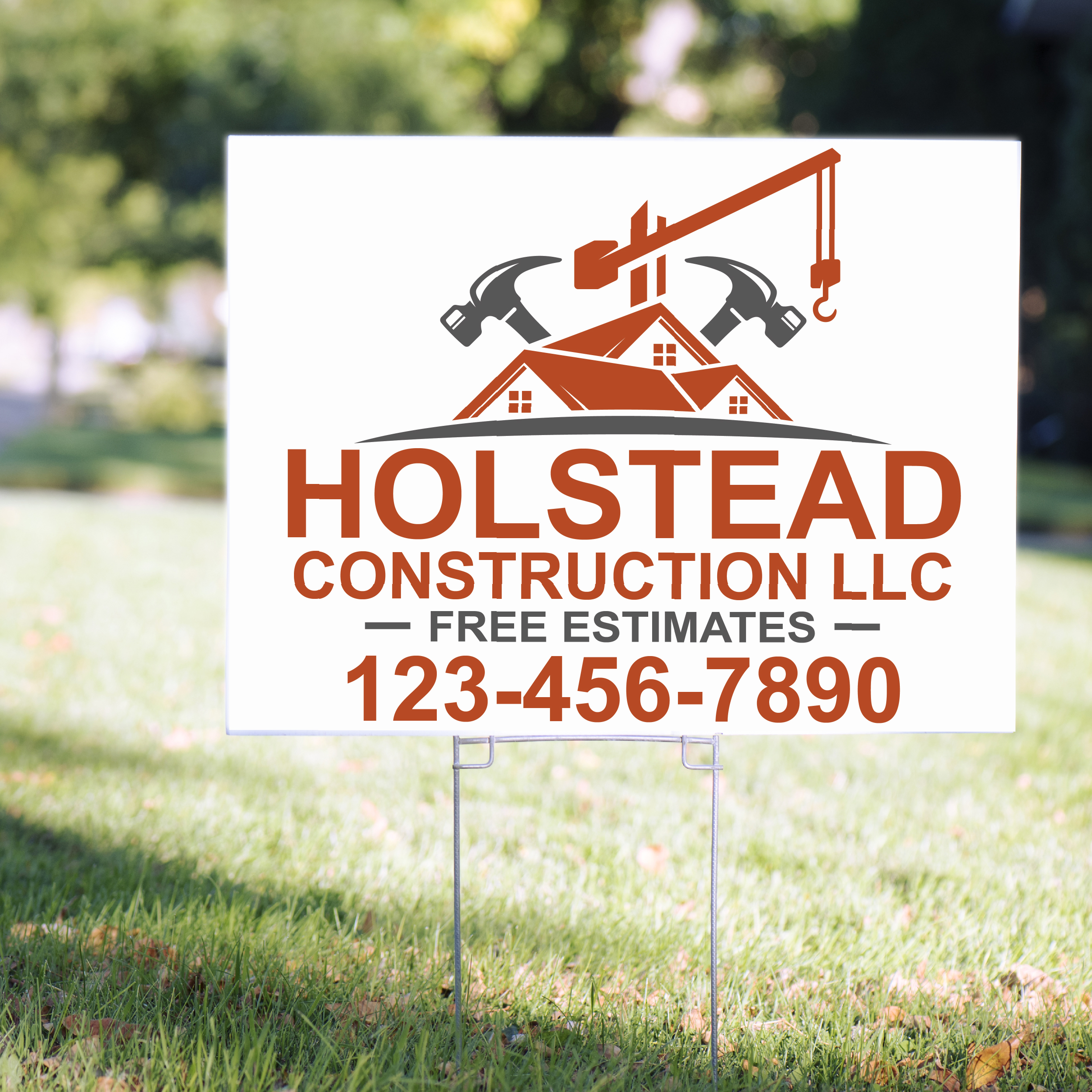 Contractor Yard Signs Vintage Design