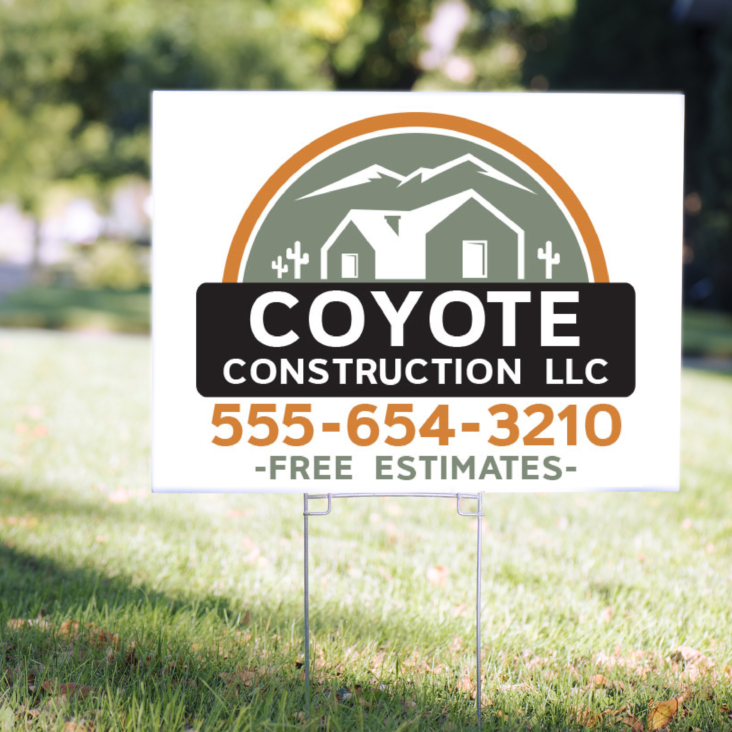 Contractor Yard Signs Vintage Design