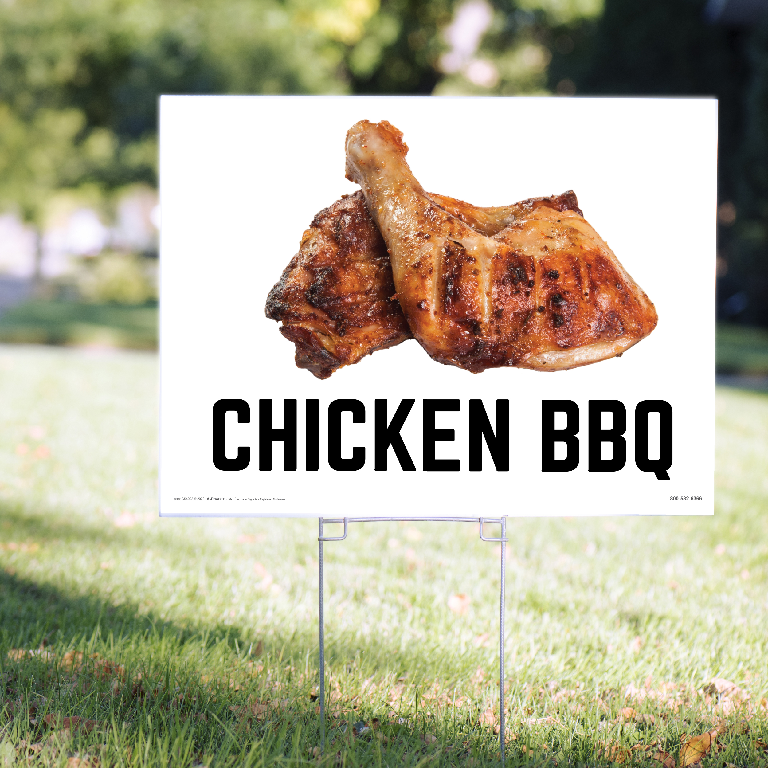 BBQ Chicken Yard Signs