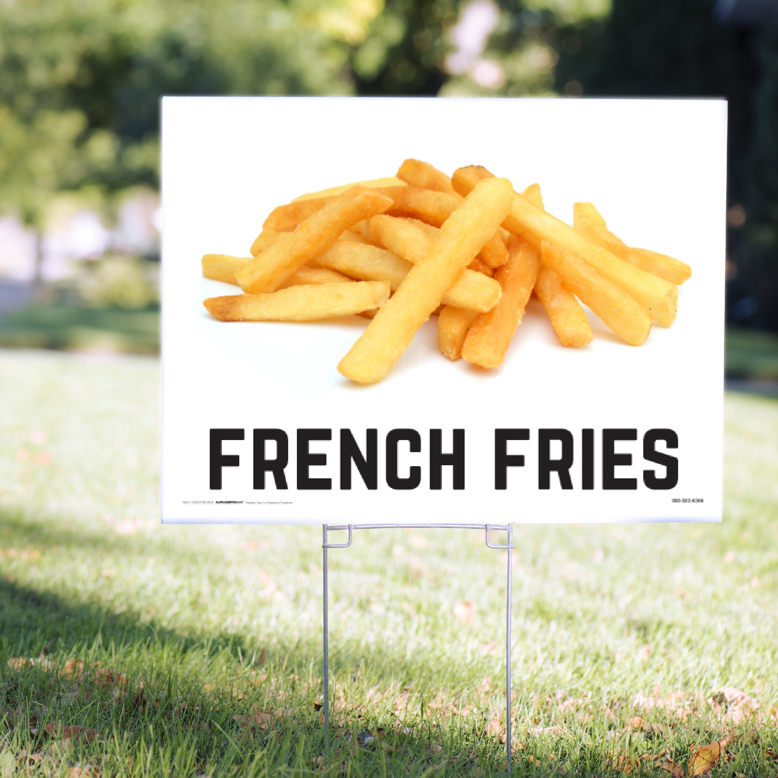 Small Fries Sign French Fries Yard Signs