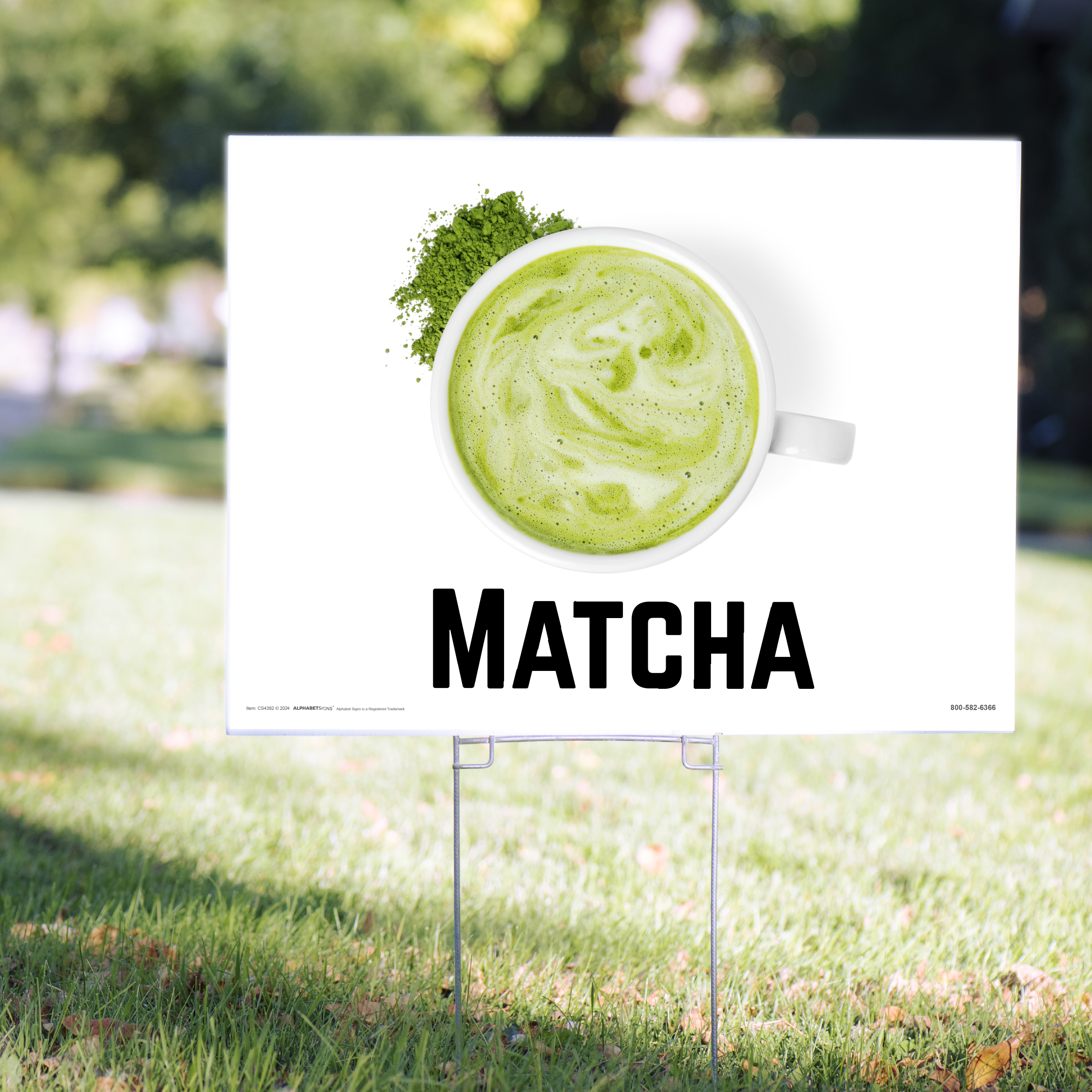 matchaページ Matcha Yard Signs