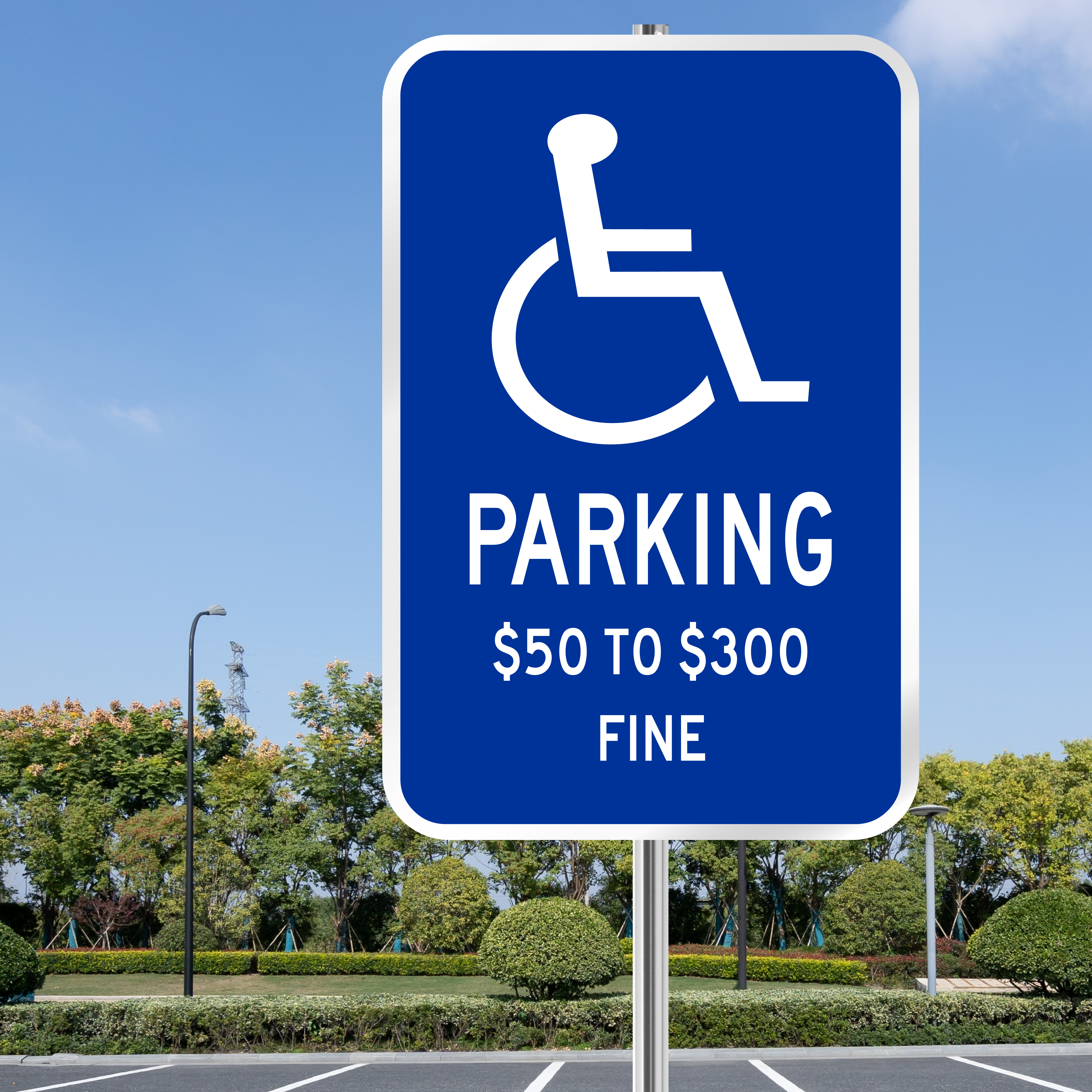Traffic Sign - Disabled Parking - STATUTORY SIGNS - View #5