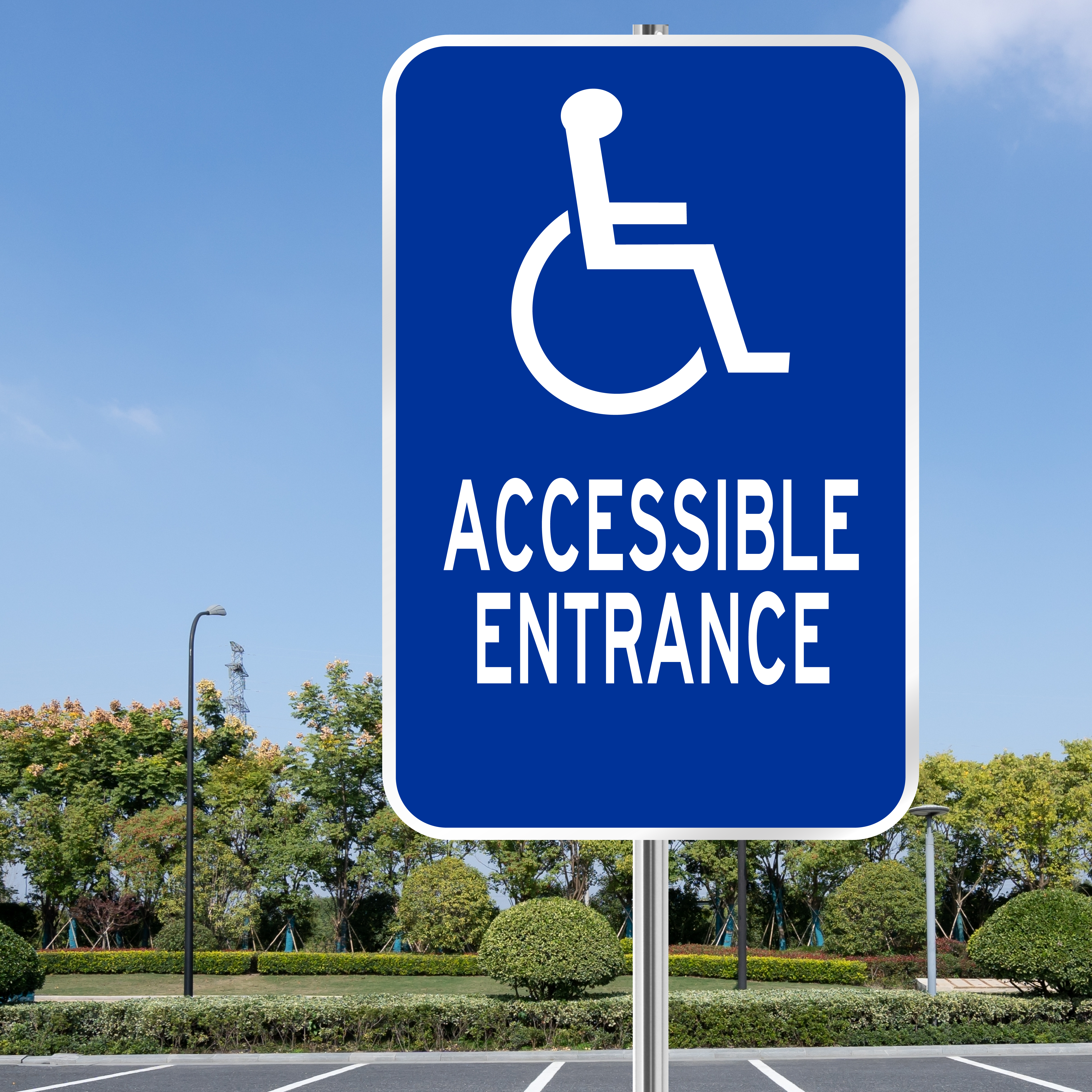 Accessible Entrance Sign | Reflective Metal Signs