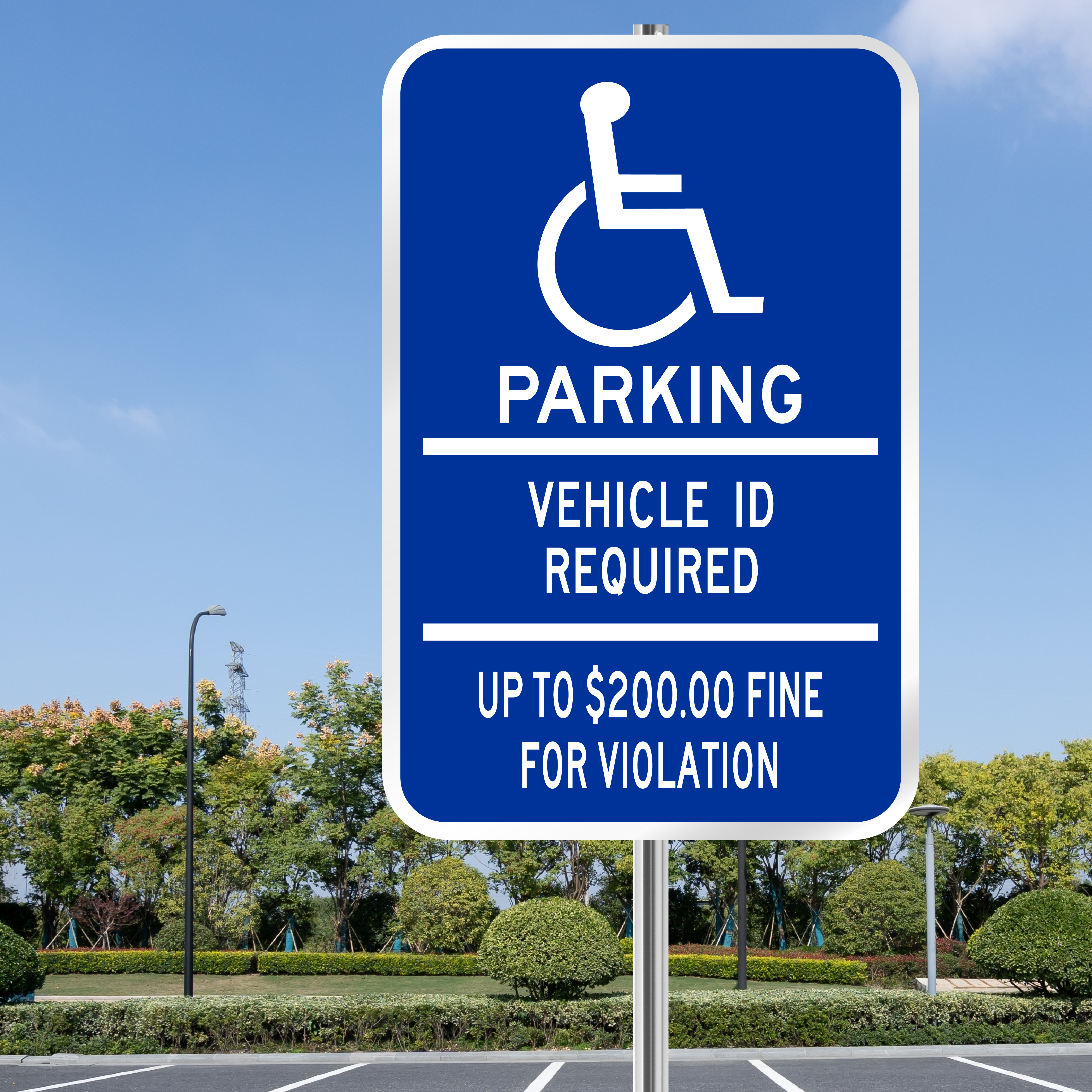 ロードサイン　SD Minnesota Handicap Parking Sign | 3M Reflective Outdoor Quality