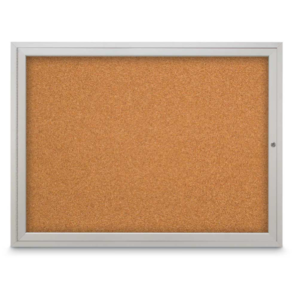 48W x 36H Enclosed Bulletin Board, One Door Lockable